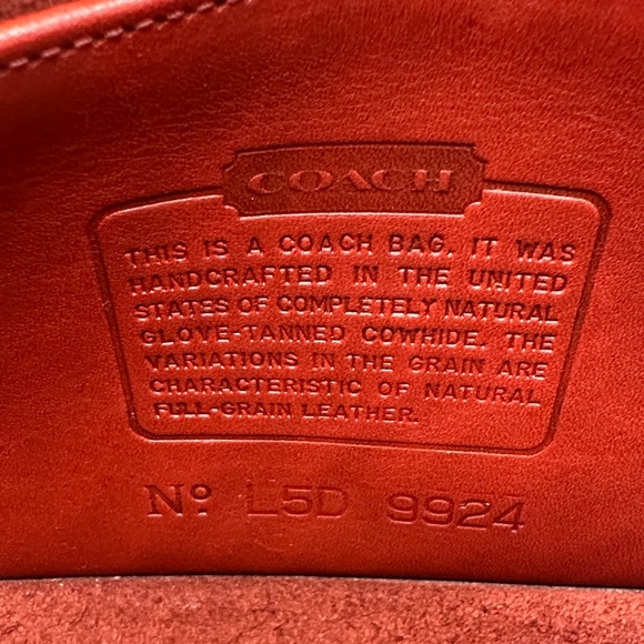 Coach Casino Leather Crossbody Bag, Red 9924 - Picture 10 of 12